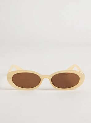 Oval Smoke Lens Sunglasses