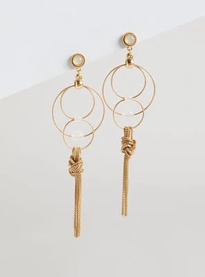 Multi Hoop Fringe Earrings