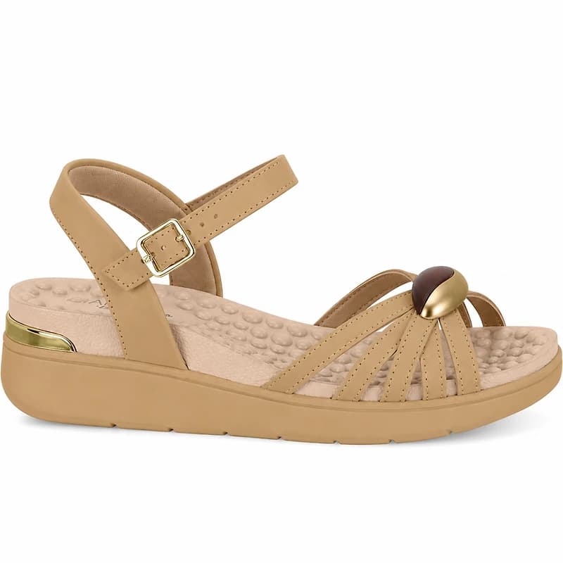 LISANDRIA Tan Faux Leather