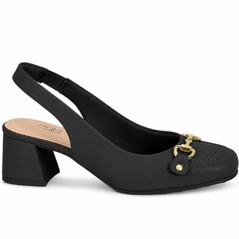 RAVINARA Black Faux Leather