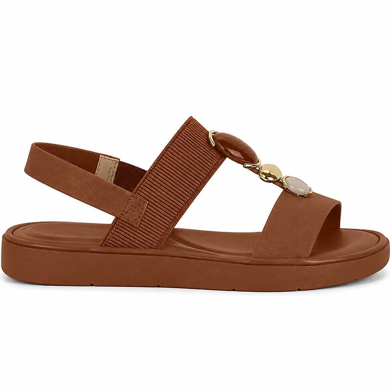 NERVA Brown Faux Leather