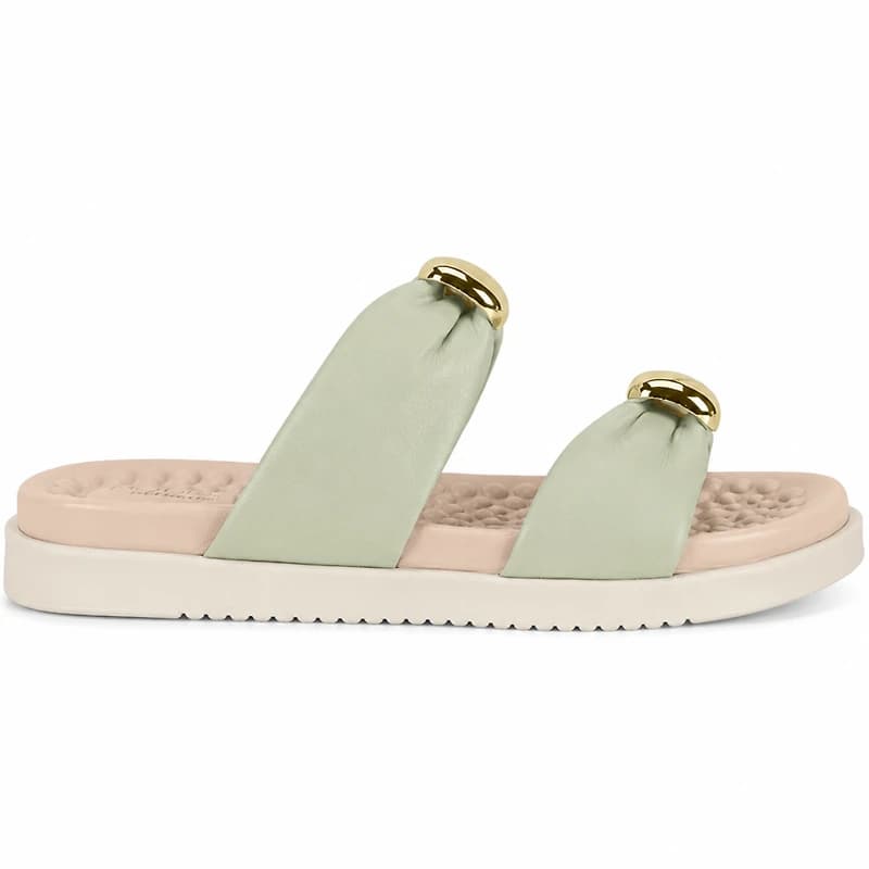 LIAREN Green Faux Leather