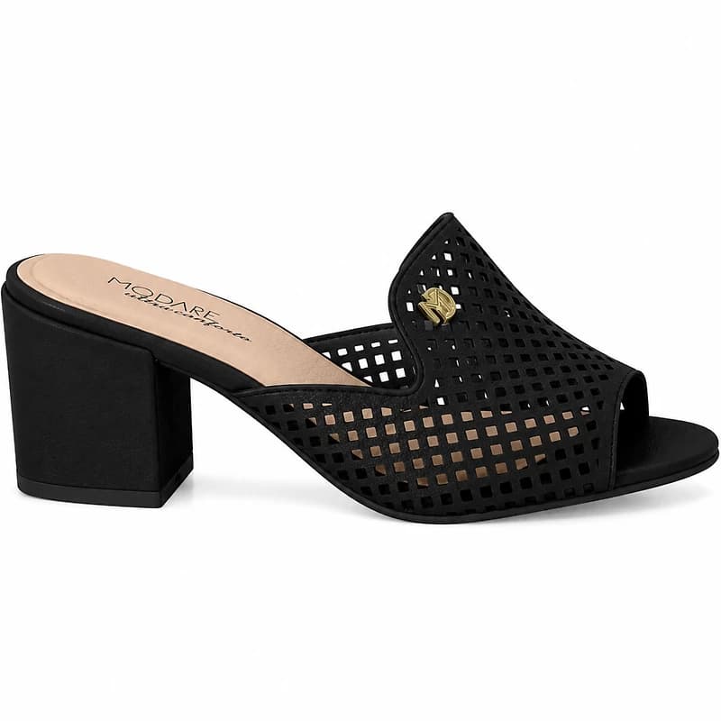 DEMAR Black Faux Leather