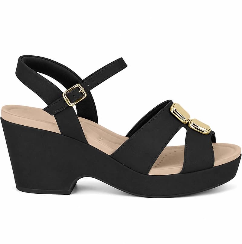 NASLA Black Faux Leather