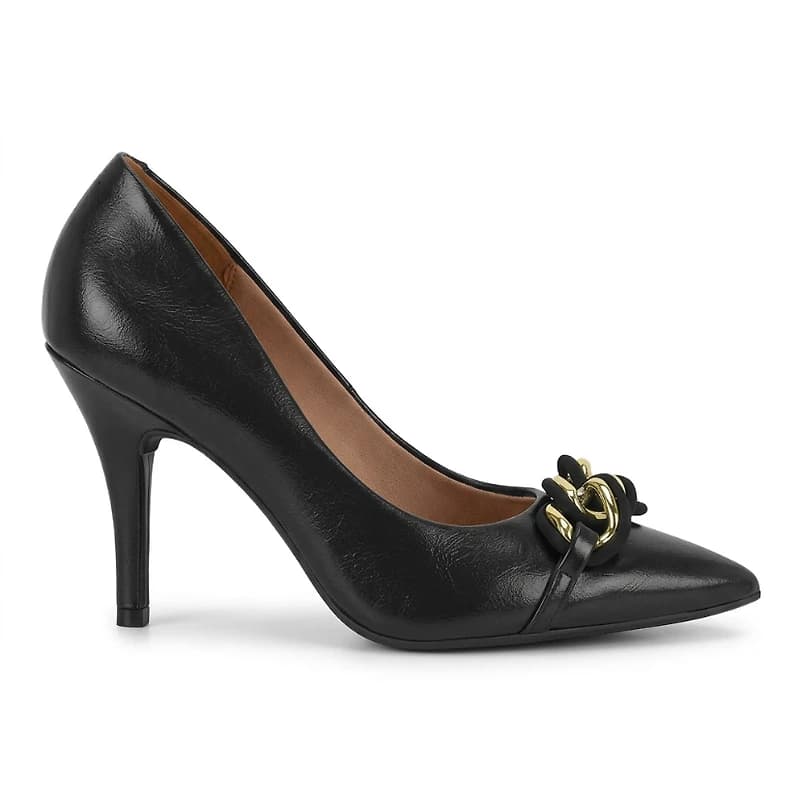 COSIMA Black Faux Leather