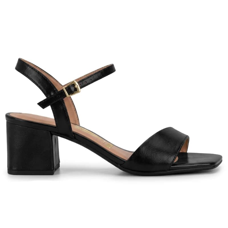 EIREN Black Faux Leather