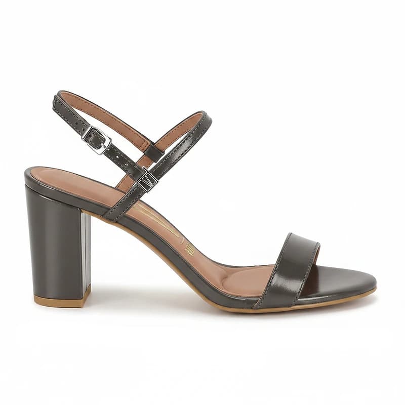Vaela Gray Faux Leather