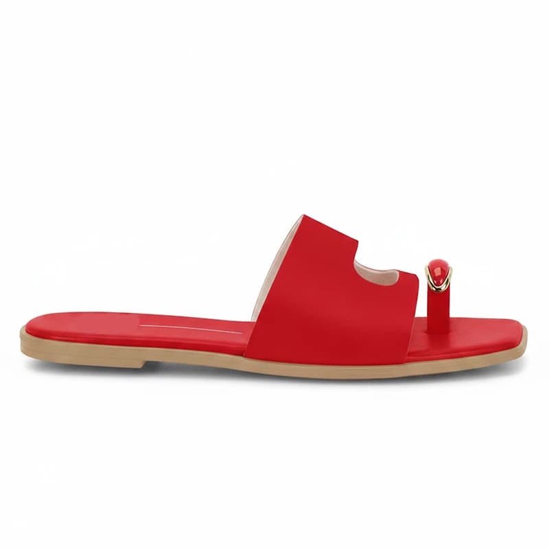 UDINA Red Faux Leather