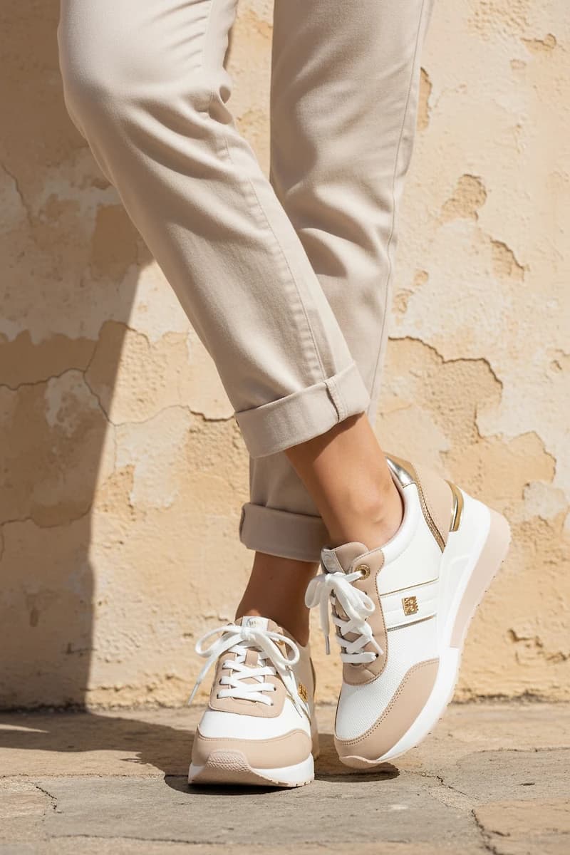 SEREN Gold Mesh Leather