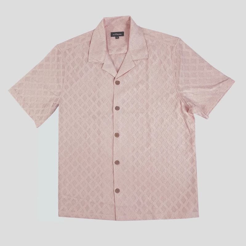 Addict Geometric Textured Shirt