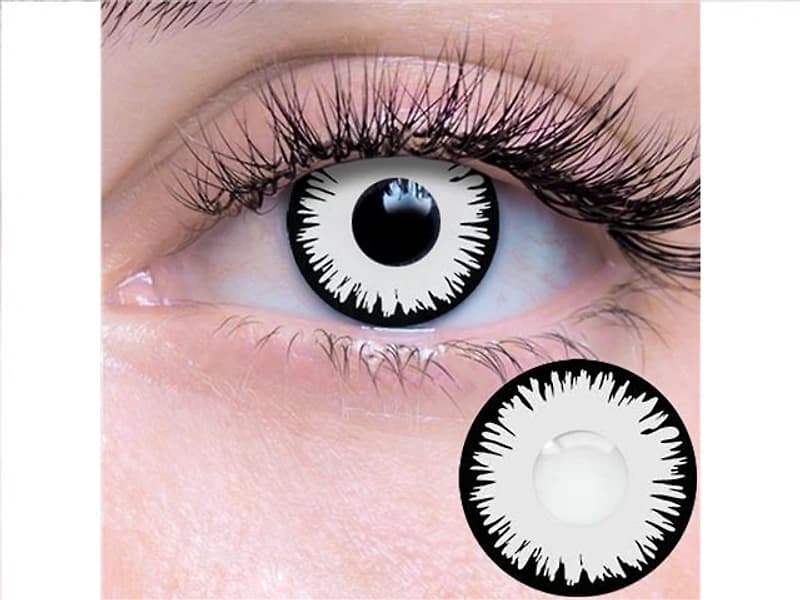 09.017 Angelic White Contact Lenses