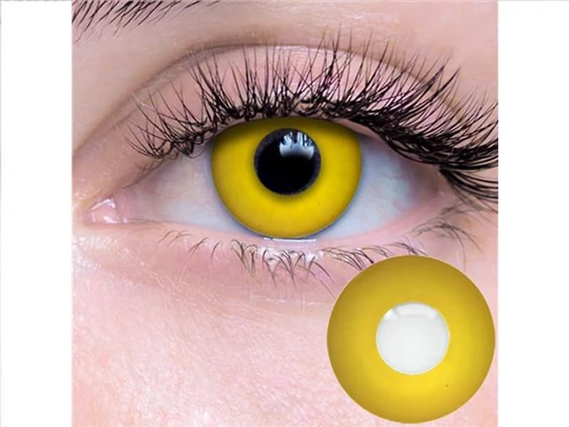 09.089 Zombie Yellow Contact Lenses