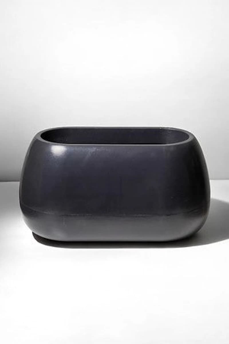 14" VASE OCA - BLACK