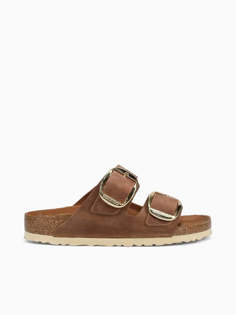 Arizona Big Buckle Cognac Oiled Leather