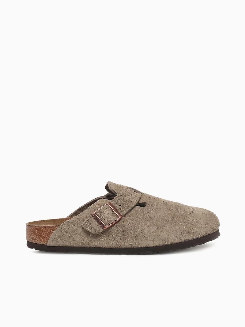 Boston Soft Footbed Taupe Suede