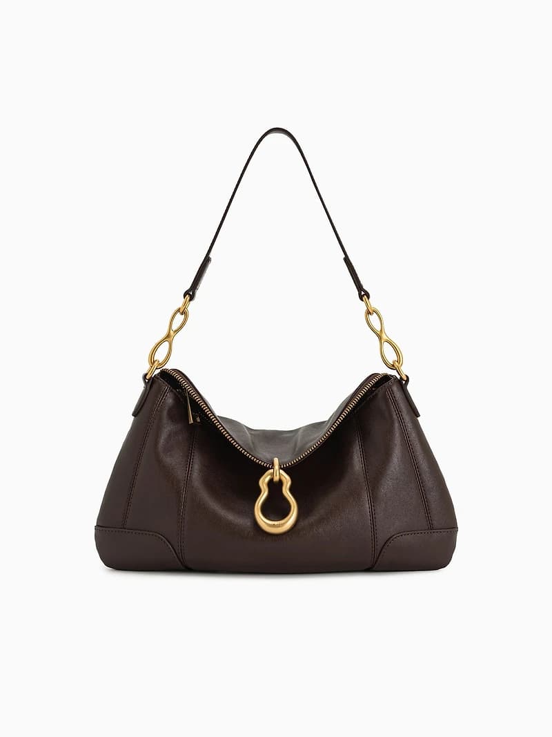 Jayla Shoulder Bag Dark Brown