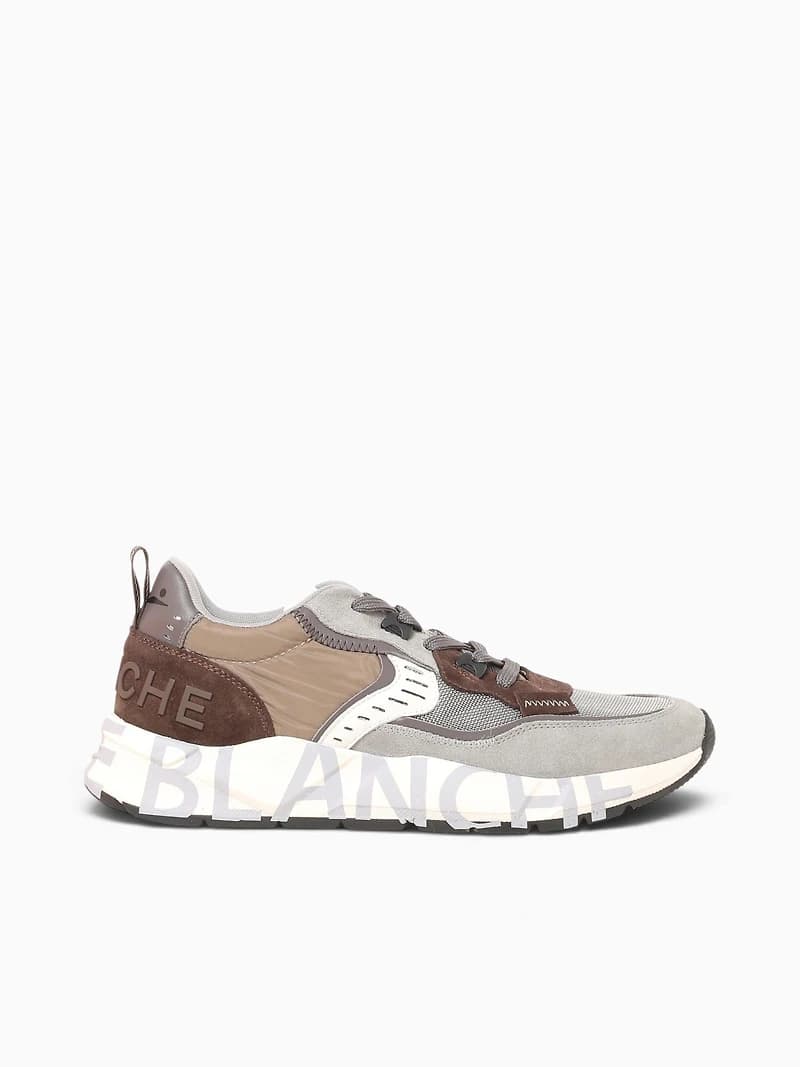 Club 01 Gray Brown suede Nylon
