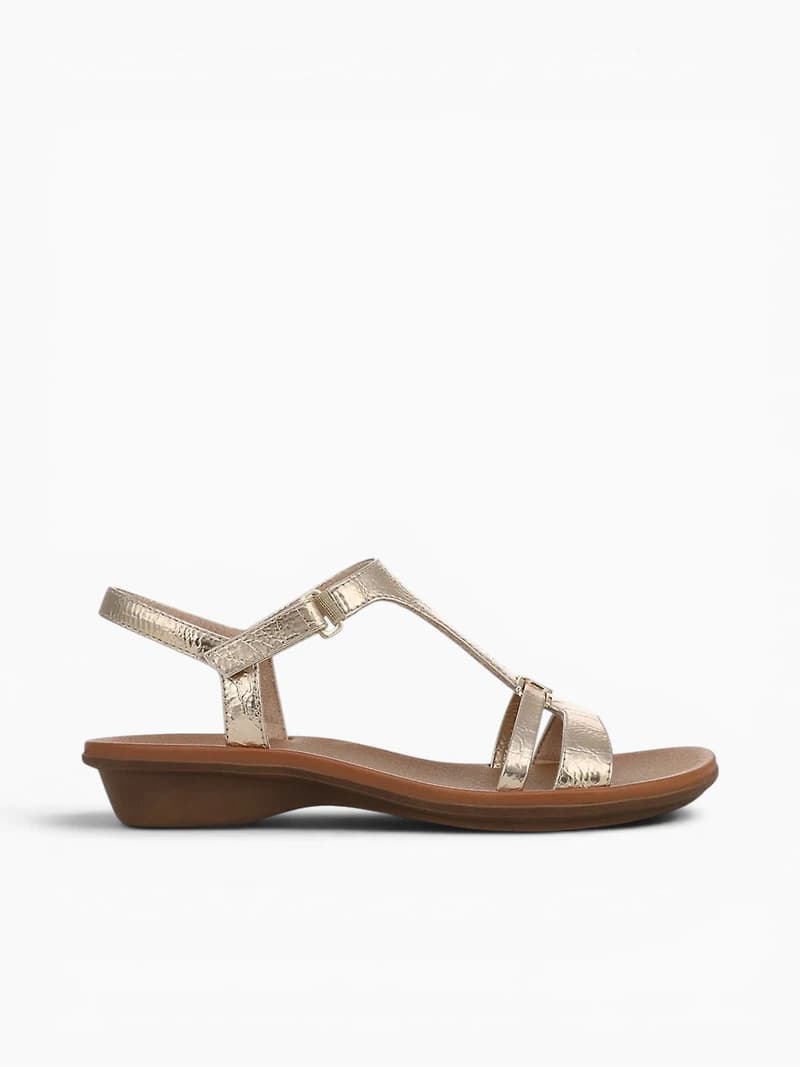 Sofia Light Champagne Crinkled Metallic