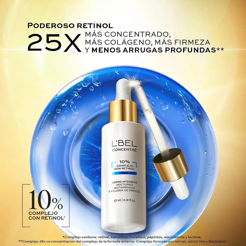 Sérum de retinol Concentré antiarrugas profundas y firmeza