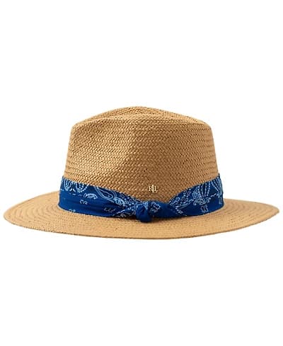 Lauren Ralph Lauren Printed Band Fedora Hat